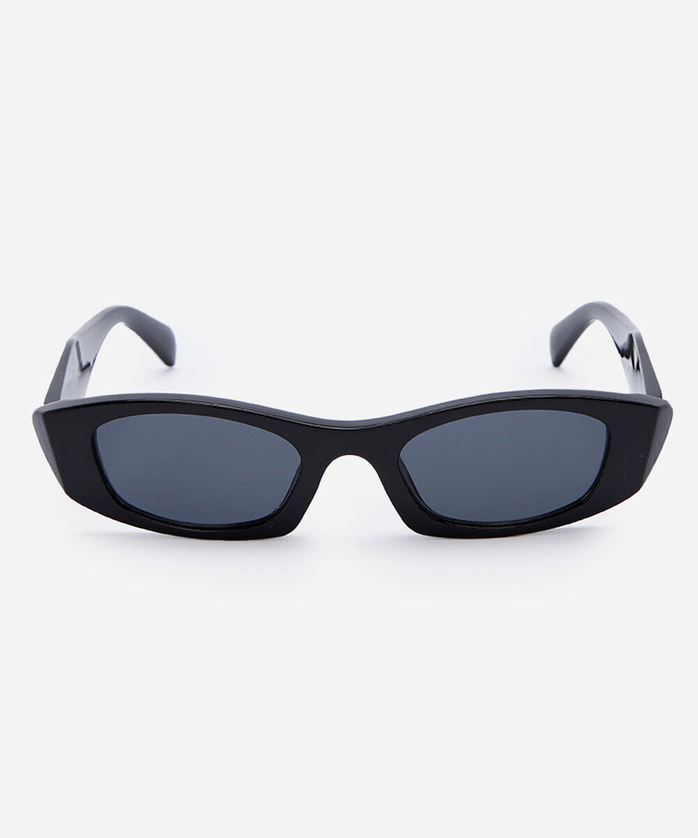 óculos de sol feminino gatinho de acetato triton preto