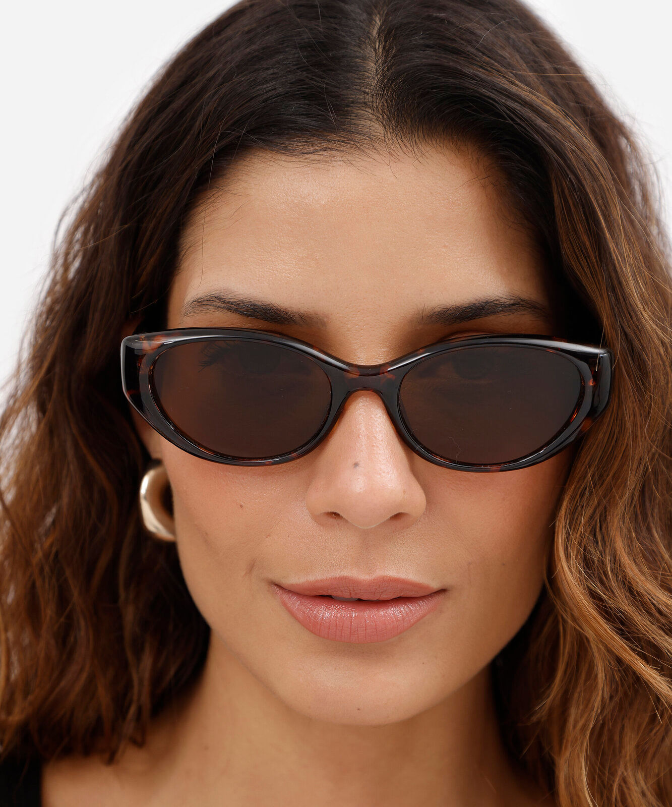 óculos de sol feminino gatinho de acetato tartaruga triton colorido