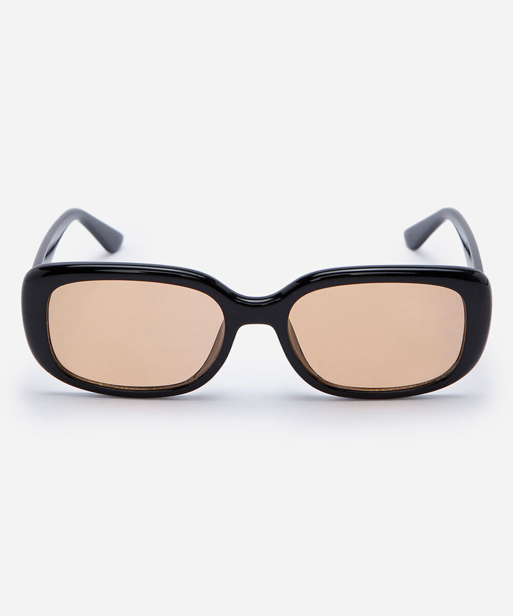 óculos de sol feminino quadrado de acetato triton preto