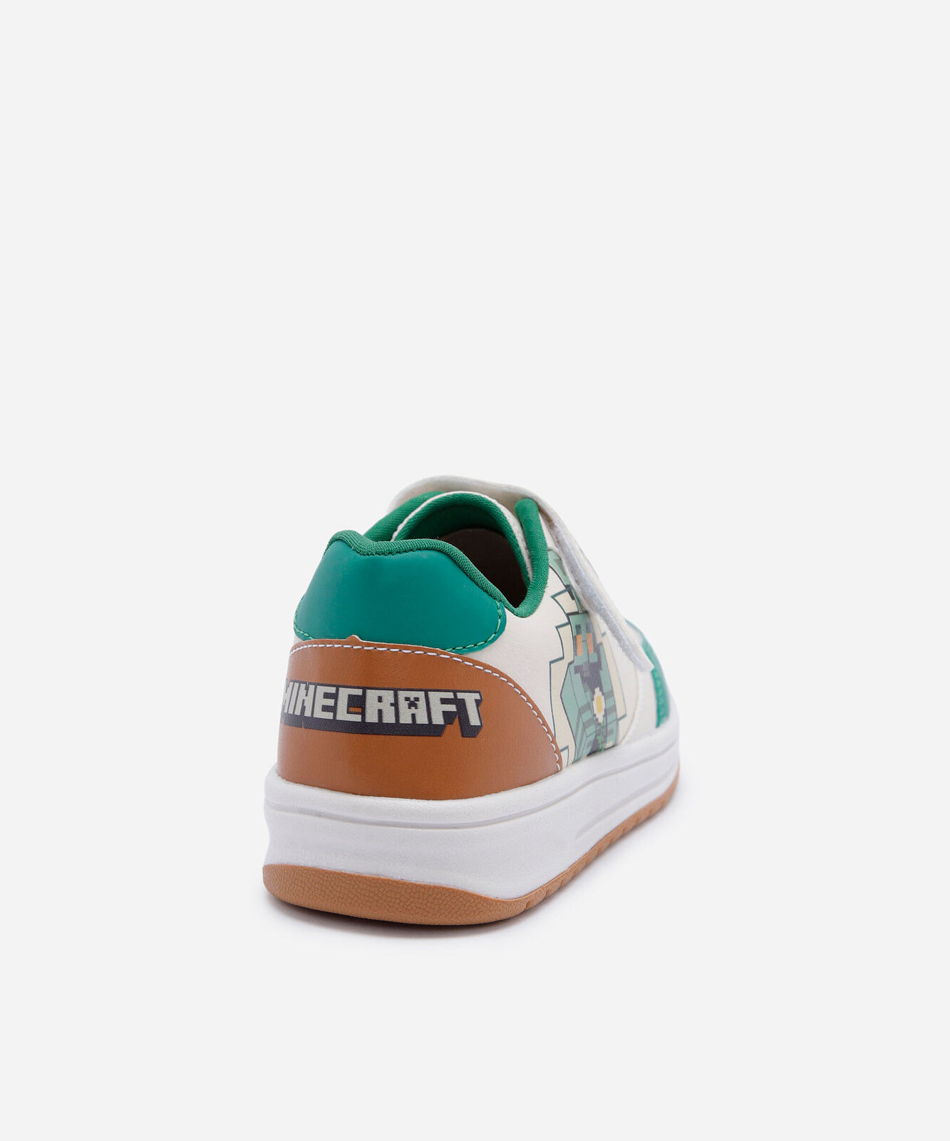 tênis infantil casual minecraft com velcro verde