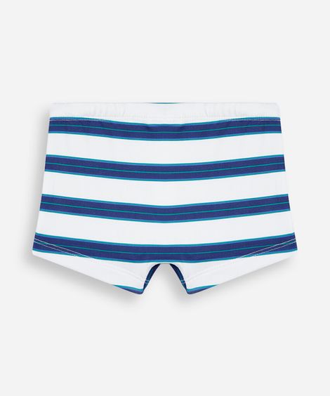 sunga boxer infantil listrada com proteção uv colorido