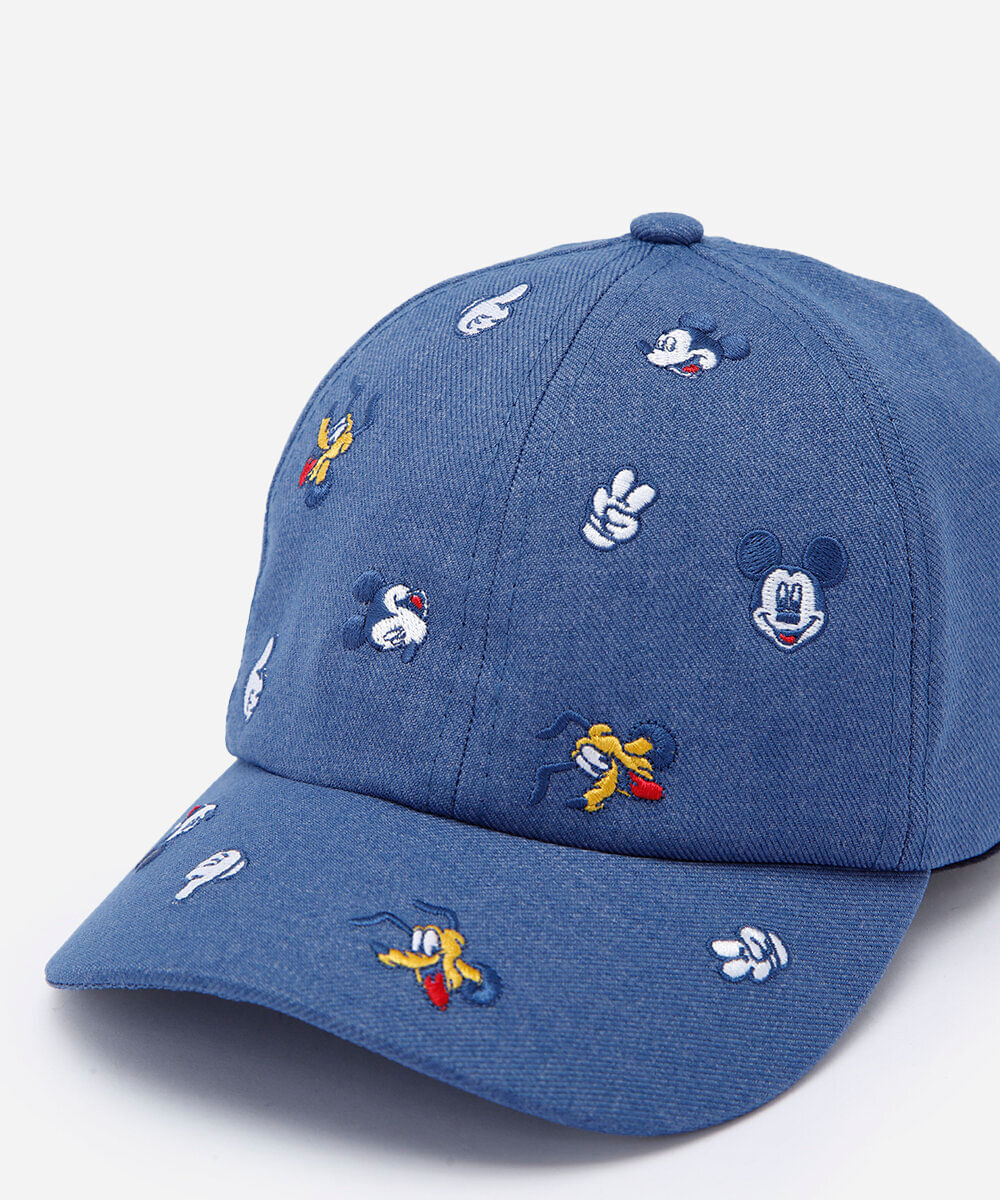 boné infantil aba curva julia faria e mickey e amigos azul