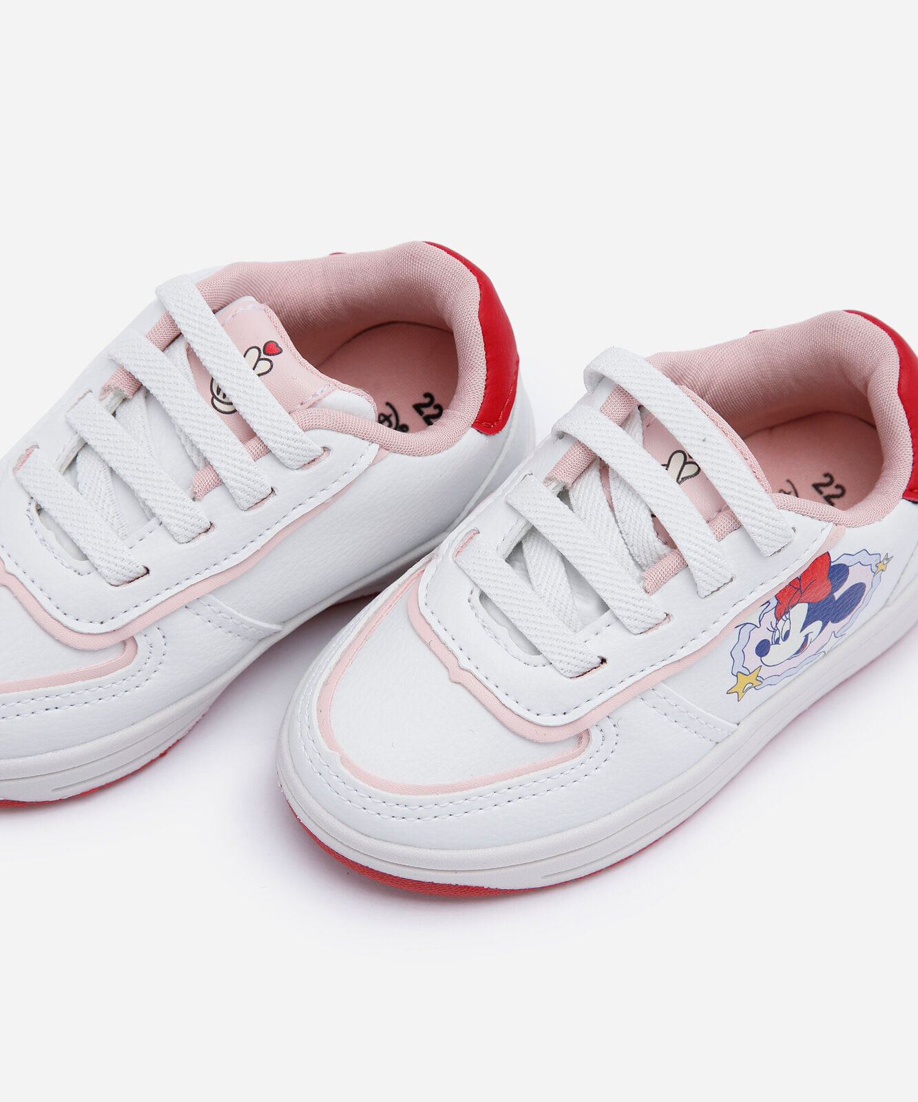 tênis infantil minnie mouse julia faria e mickey e amigos branco