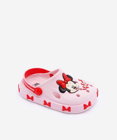 babuche infantil minnie julia faria e mickey e amigos rosa