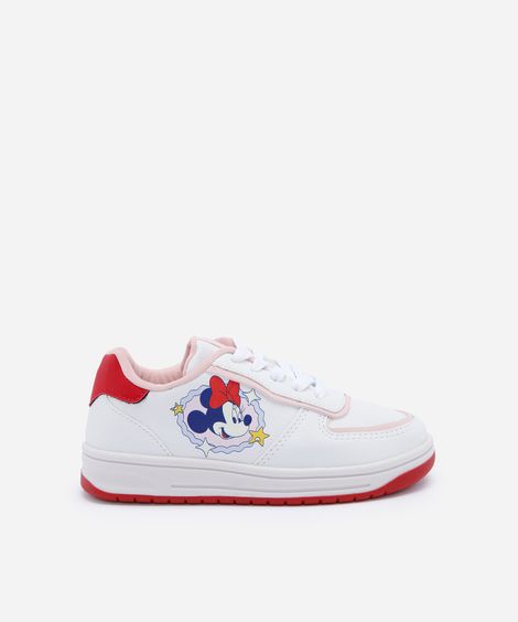tênis infantil minnie mouse julia faria e mickey e amigos branco