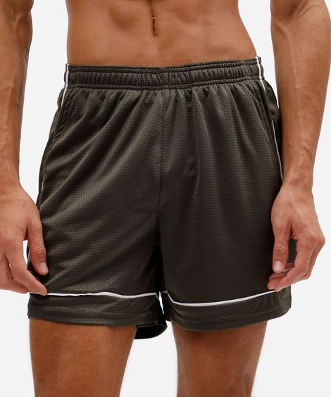 short esportivo masculino em malha mesh verde