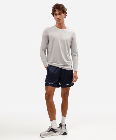 short esportivo masculino em malha mesh azul