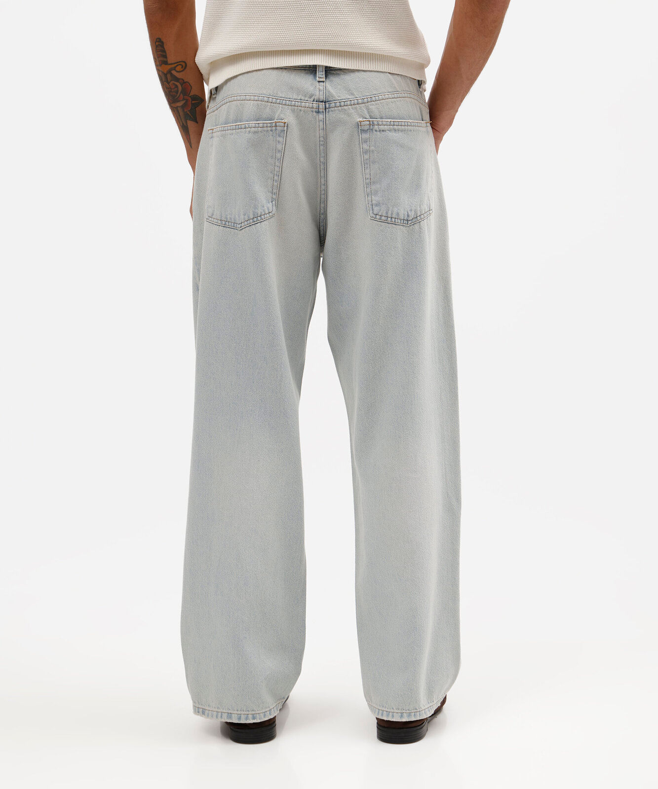 calça baggy jeans azul