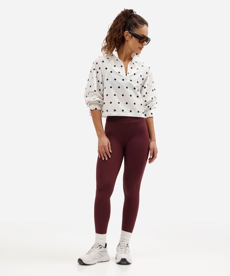 calça legging esportiva feminina de poliamida vinho