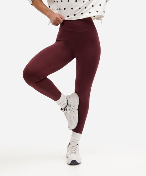 calça legging esportiva feminina de poliamida vinho