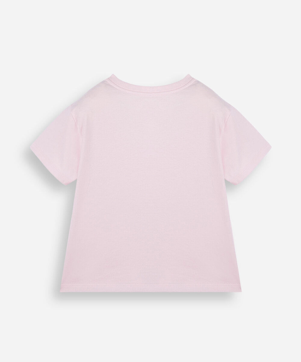 camiseta infantil de algodão com estampa hello kitty com brinde rosa