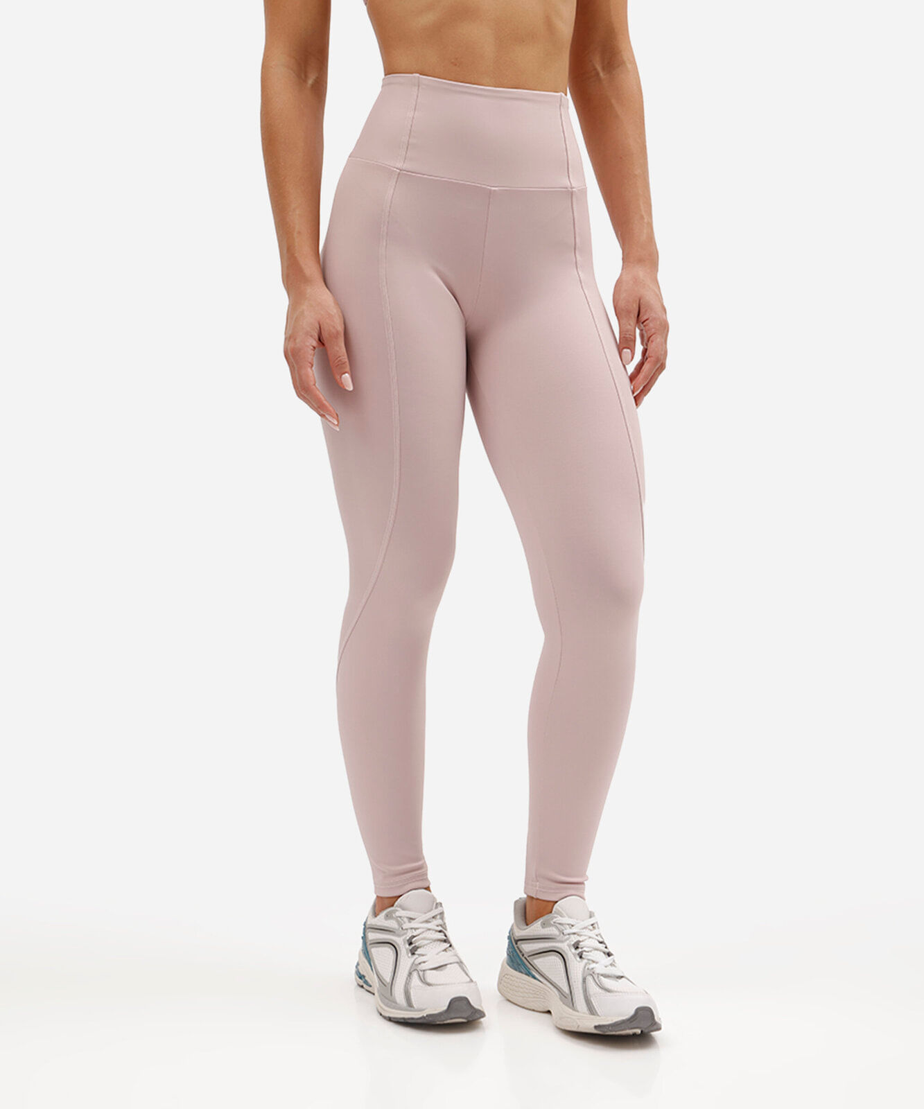 calça legging esportiva feminina com recorte rosa