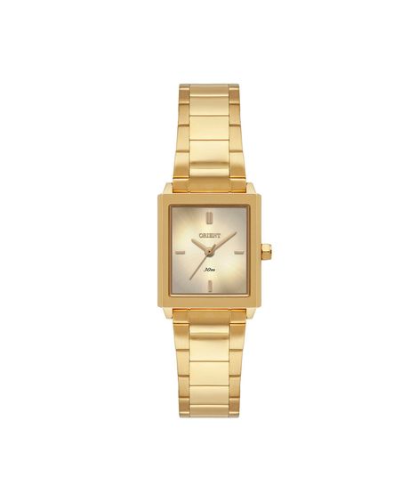 relógio feminino orient lgss0080 c1kx analógico dourado
