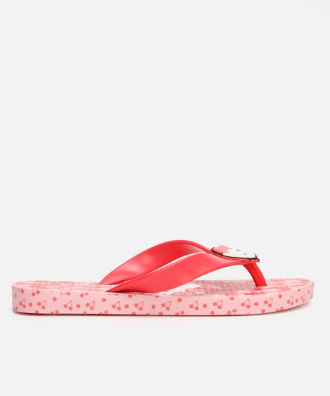 chinelo infantil hello kitty ipanema rosa