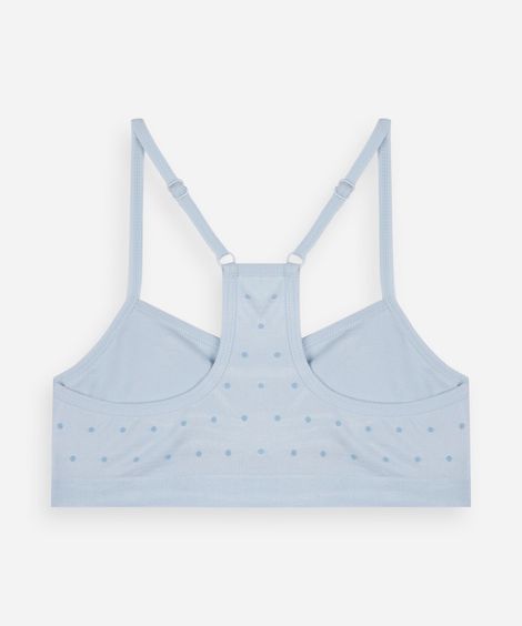 kit de 2 sutiãs infantis sem costura azul