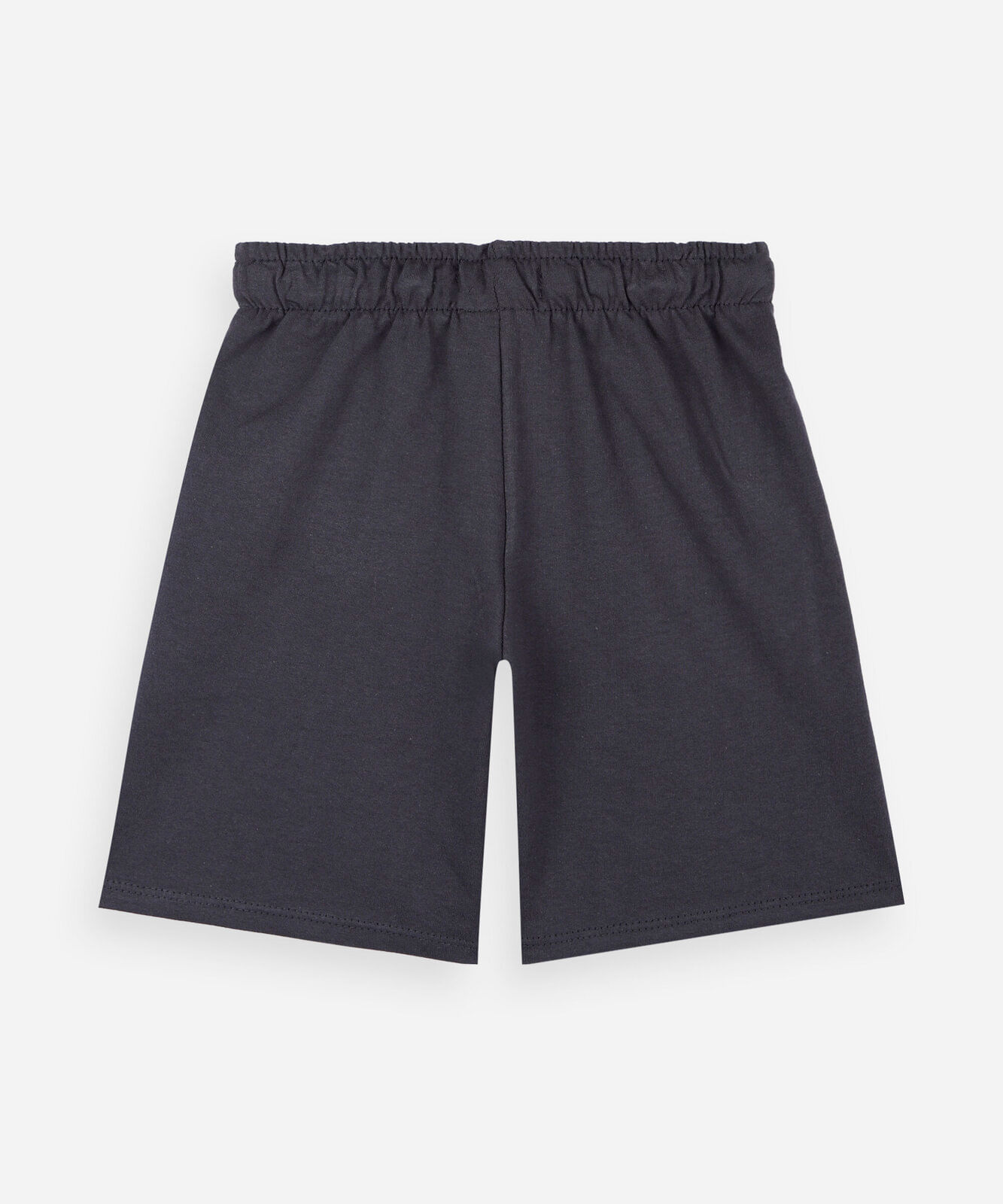 bermuda infantil de moletom estampado cinza