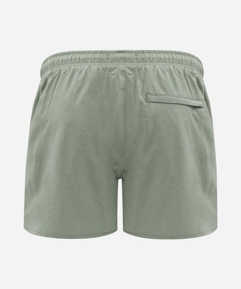 short masculino cós elástico plus size verde
