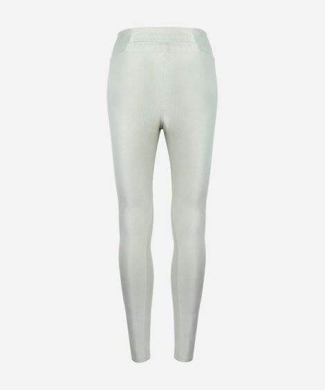 calça legging esportiva juvenil de poliamida com bolso verde