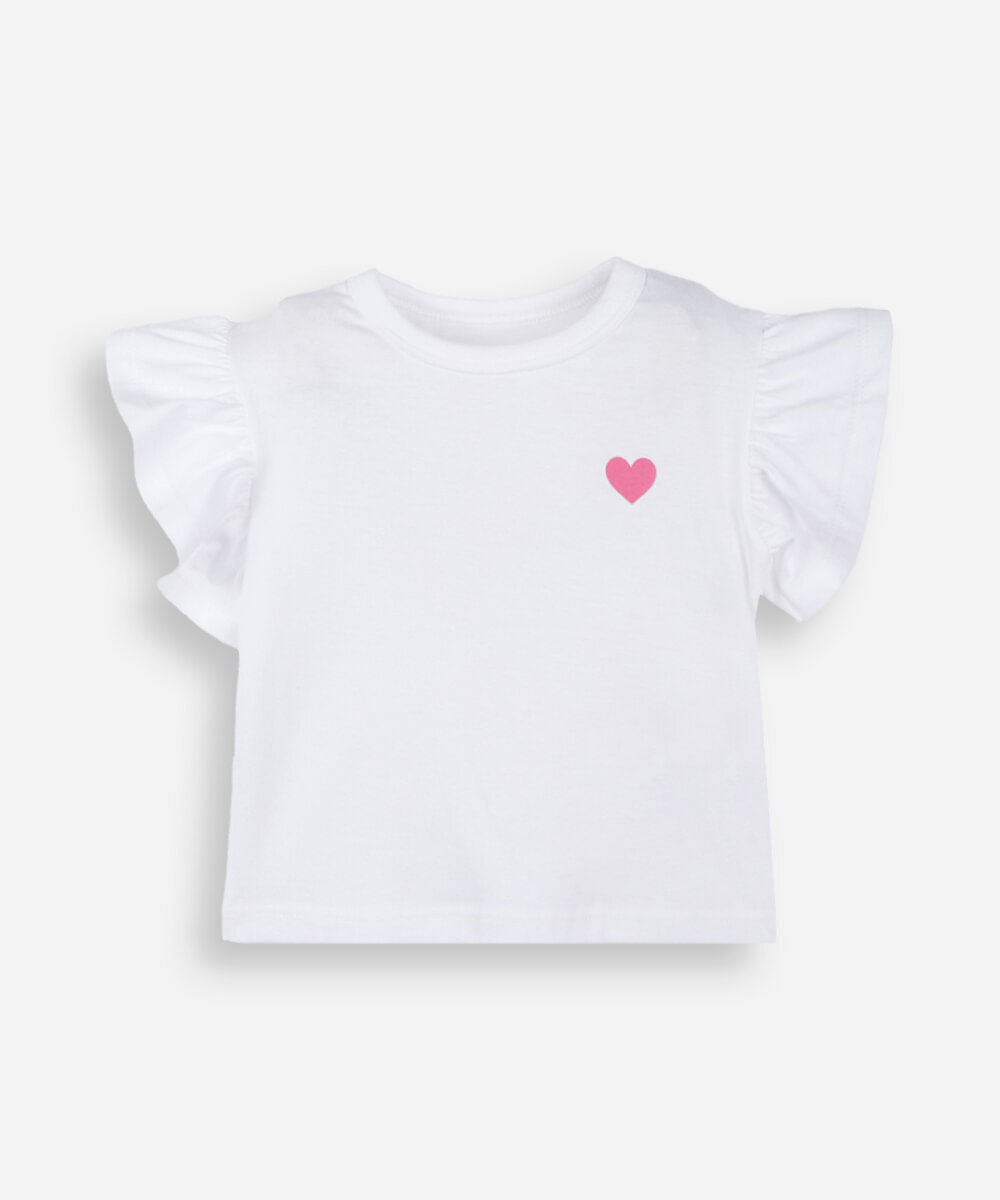 kit de 2 blusas infantil com algodão manga curta listrado colorido