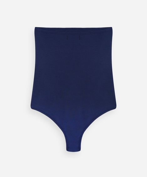body sem alça juvenil com viscose azul