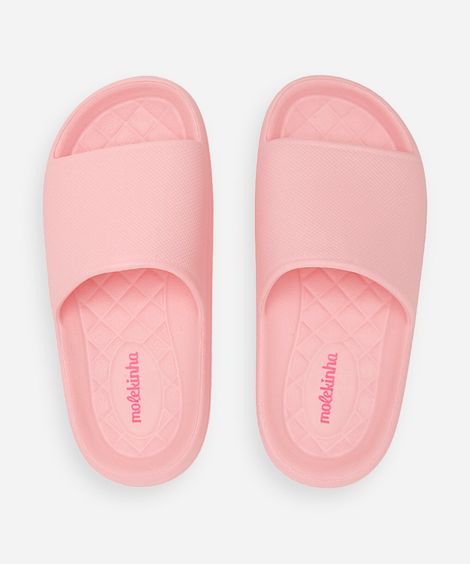 chinelo nuvem infantil molekinha rosa