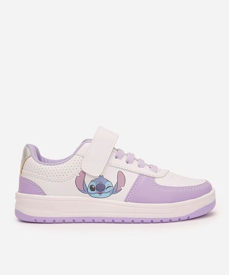 tênis infantil stitch com velcro lilás