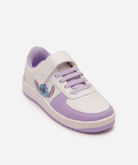 tênis infantil stitch com velcro lilás