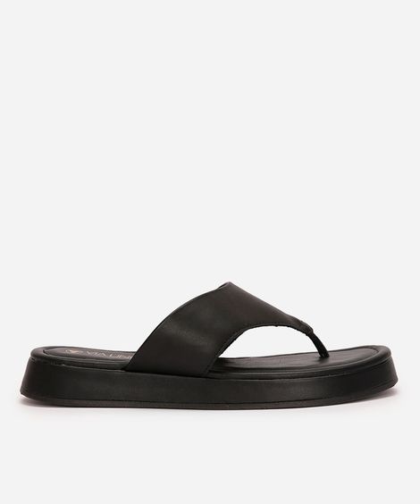 rasteirinha flatform de dedo via uno preto