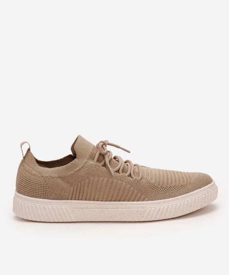 tênis masculino knit oneself - areia