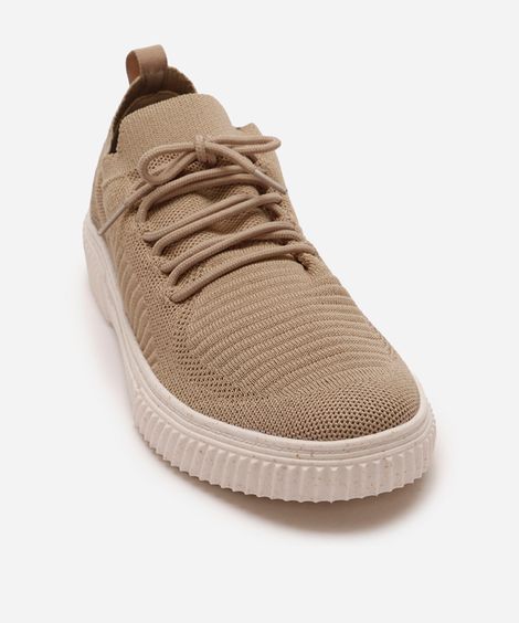 tênis masculino knit oneself - areia