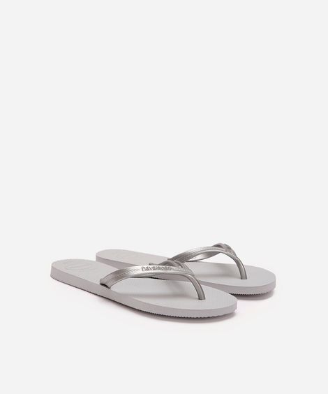 chinelo havaianas elegance cinza