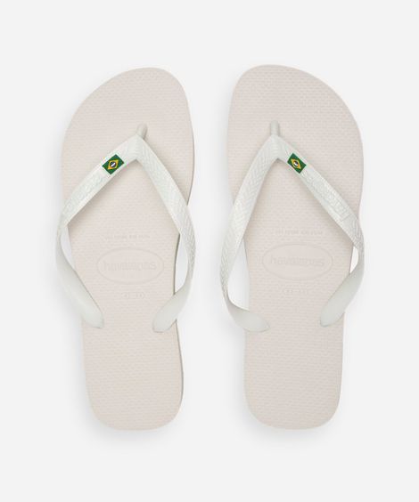 chinelo havaianas brasil branco