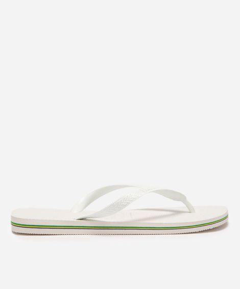 chinelo havaianas brasil branco