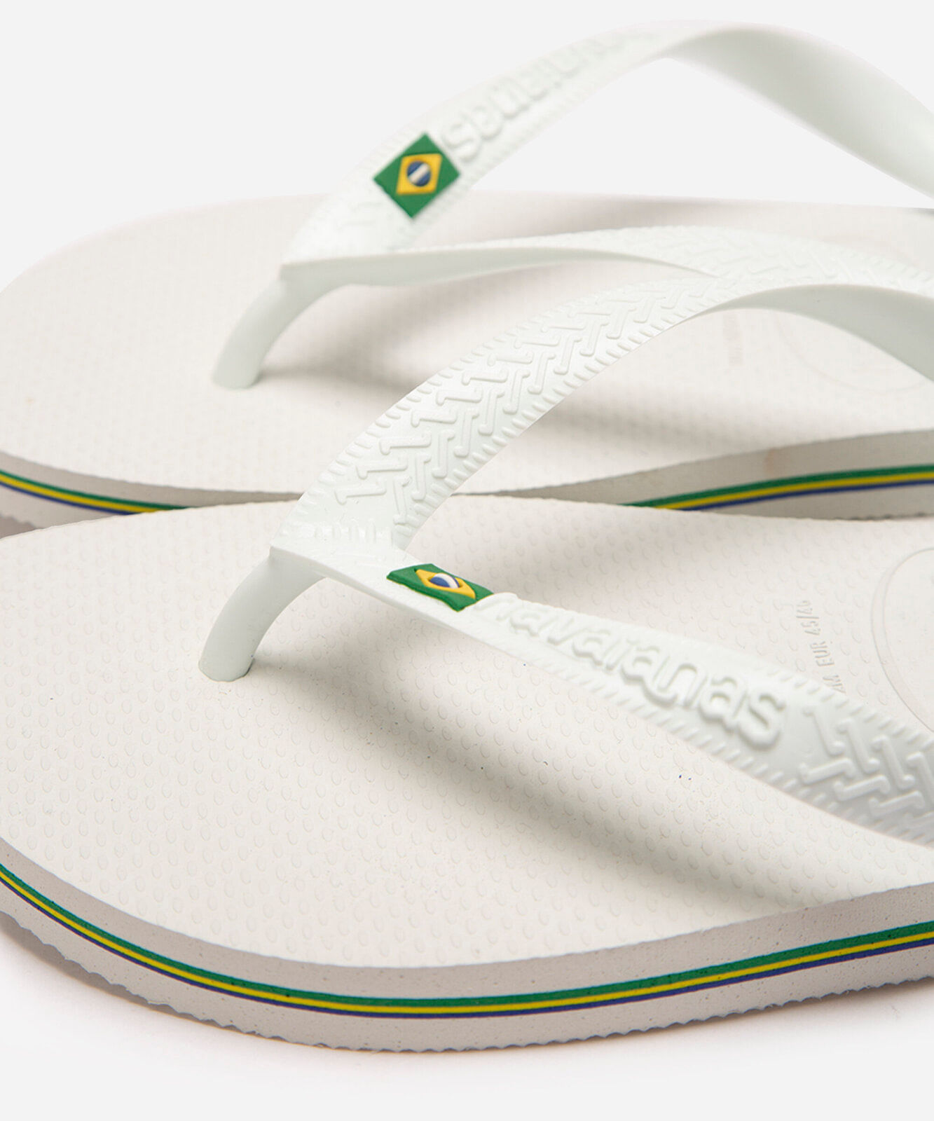 chinelo havaianas brasil branco
