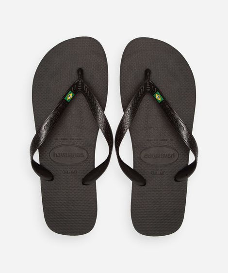 chinelo havaianas brasil preto