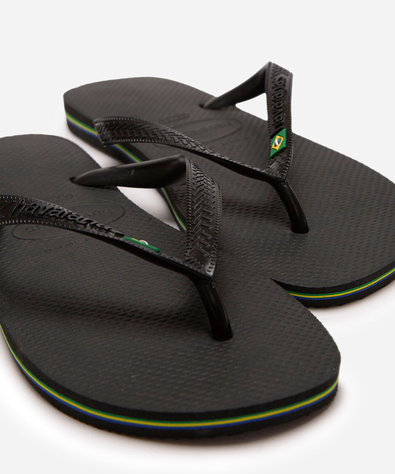 chinelo havaianas brasil preto