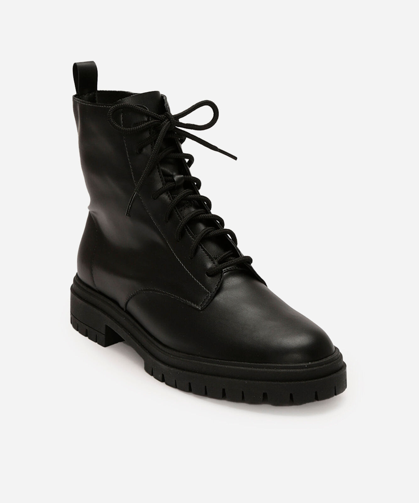 bota coturno feminina tratorada preta