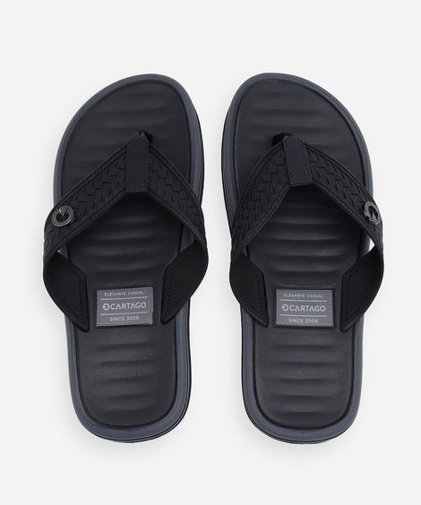 chinelo de dedo coimbra cartago preto
