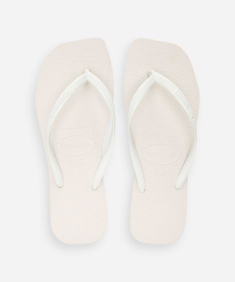 chinelo havaianas slim square branco