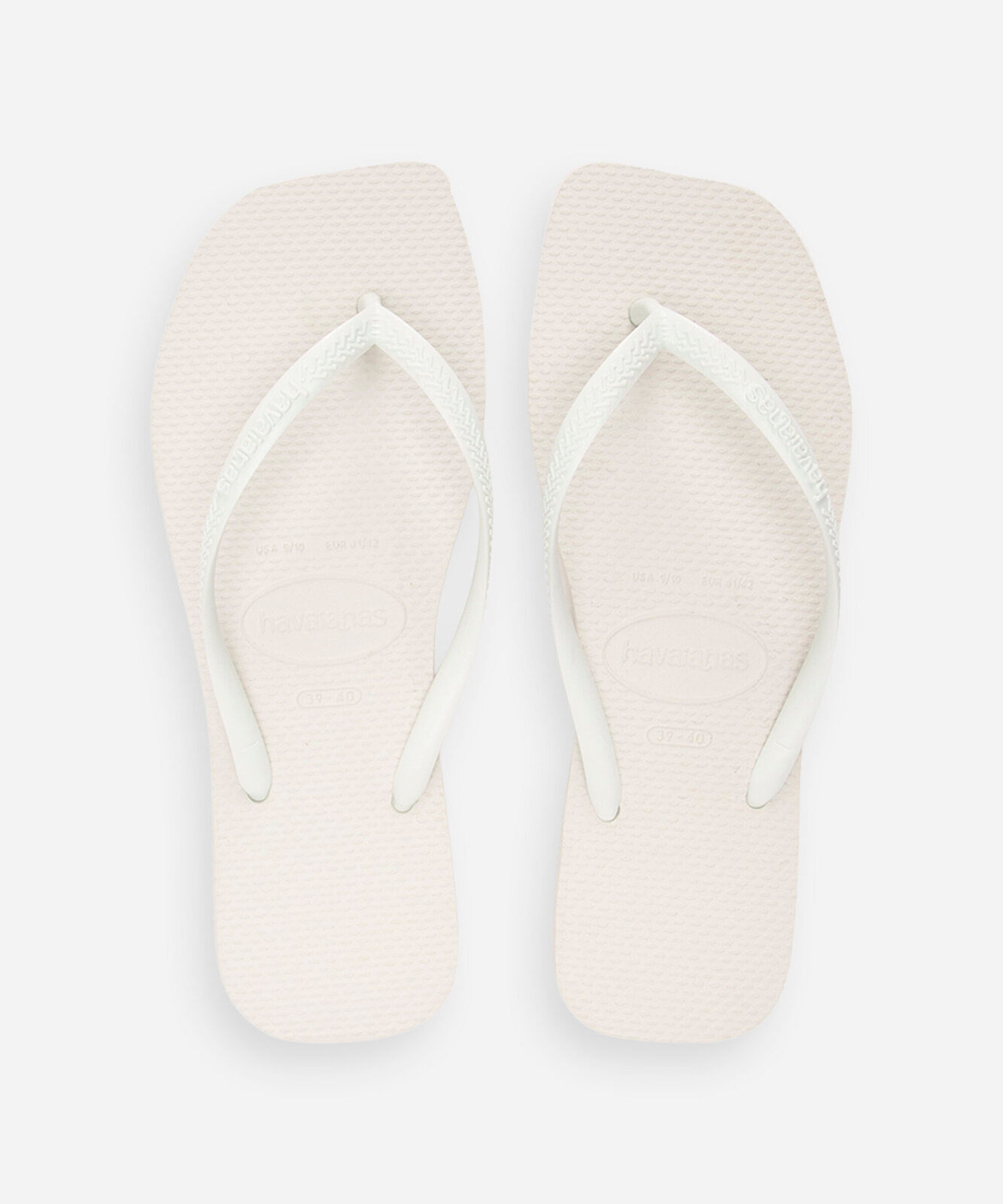 chinelo havaianas slim square branco