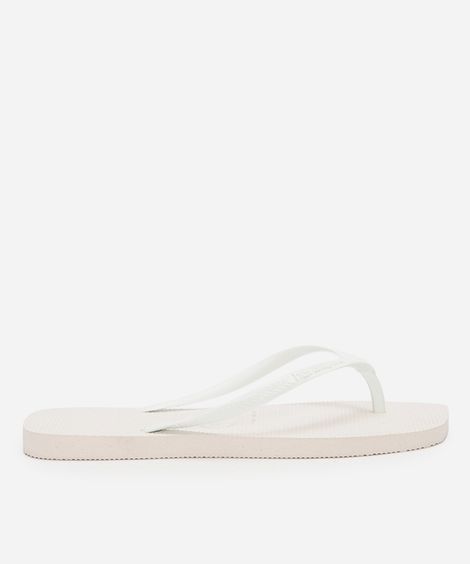 chinelo havaianas slim square branco