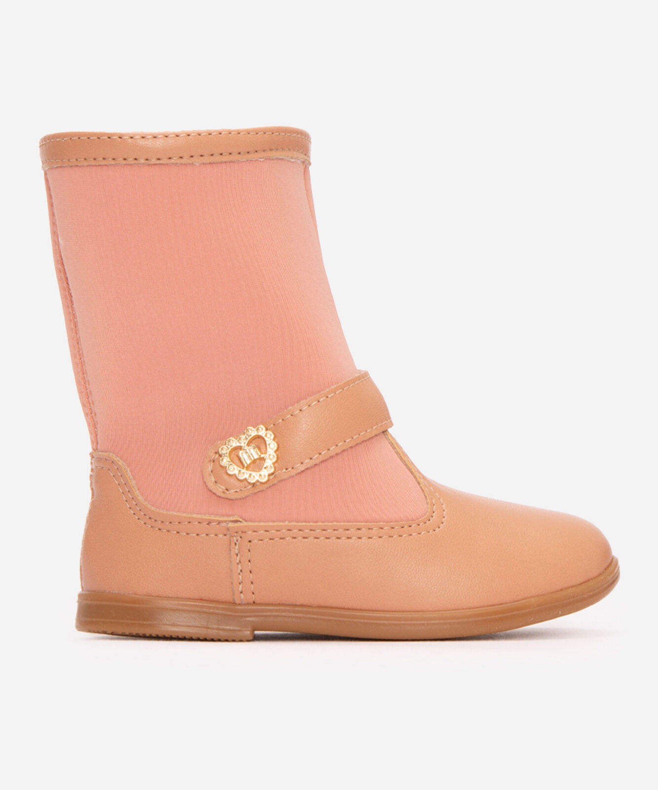 bota infantil molekinha  cano baixo bege