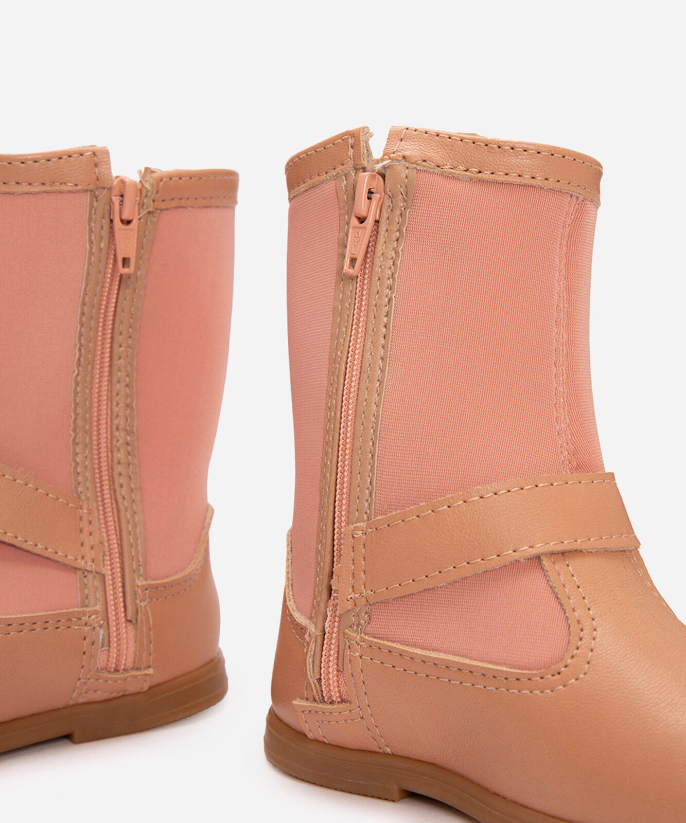 bota infantil molekinha  cano baixo bege