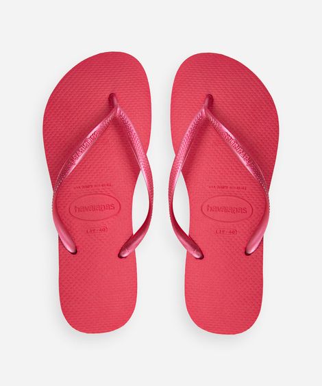 chinelo slim havaianas pink