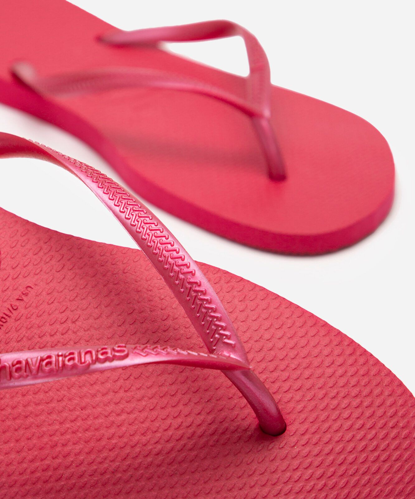 chinelo slim havaianas pink