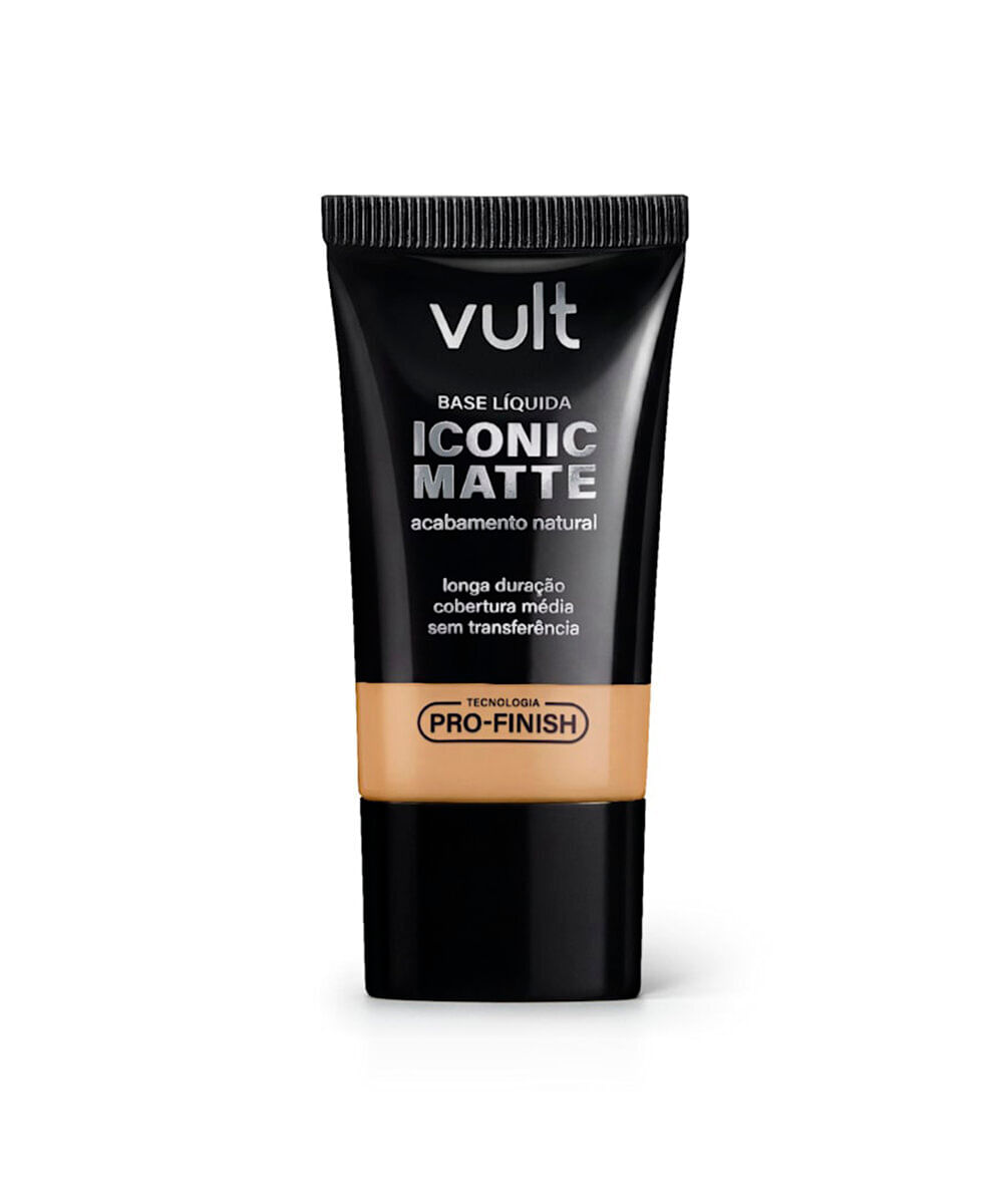 base líquida iconic matte cor 205n vult 26g