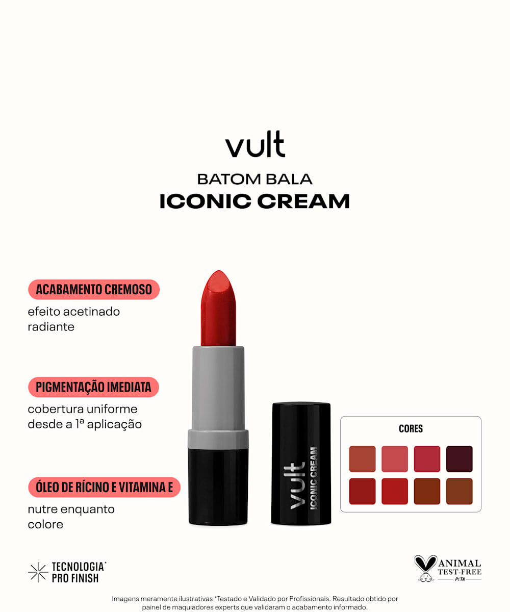 batom iconic cream nude tô de boa vult