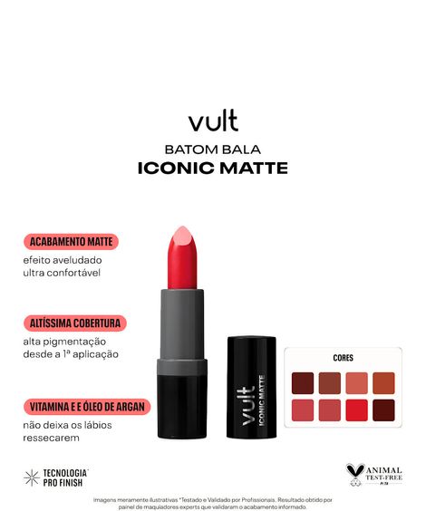 batom iconic matte nude correria vult