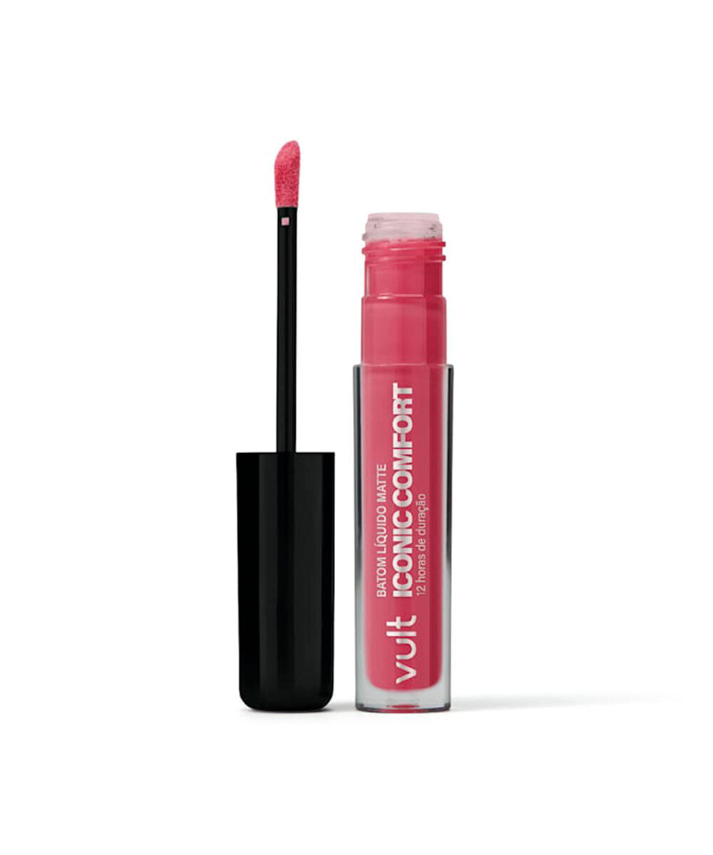 batom líquido matte iconic comfort rosa paquera vult 4ml
