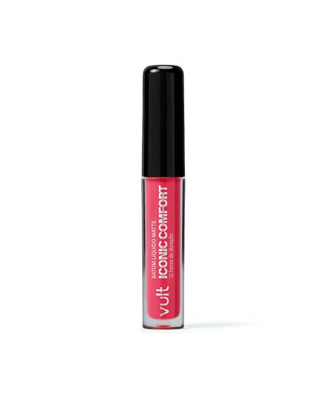 batom líquido matte iconic comfort rosa entrega tudo vult 4ml